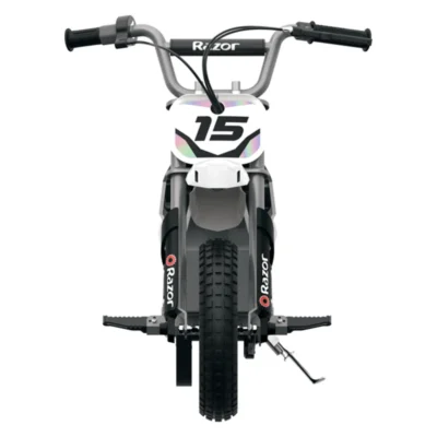 razor mx400 electric motocross dirt bike for teens – white 8