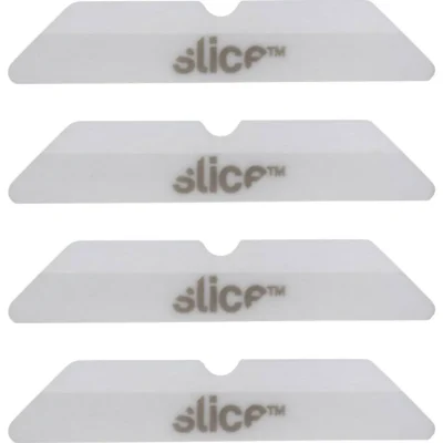 Alternative view of Slice 10404 Ceramic Blades – Rounded Safety Blades, Double-Sided (4-Pack)