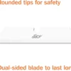 slice 10526 utility knife blades – rounded tip ceramic safety blades 3 pack 3
