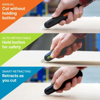 slice 10554 auto retract utility knife – finger friendly ceramic safety blade 4