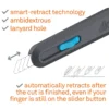 Slice 10558 Smart-Retract Safety Box Cutter – Ceramic Blade with Ergo Pull Slider 9 slice 10558 smart retract safety box cutter – ceramic blade with ergo pull slider 4