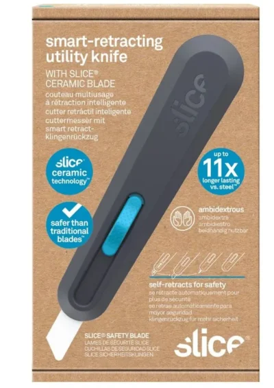 slice 10558 smart retract safety box cutter – ceramic blade with ergo pull slider 6