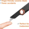 slice 10562 folding utility knife – ceramic safety blade heavy duty folding design 2
