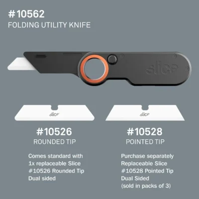 slice 10562 folding utility knife – ceramic safety blade heavy duty folding design 7