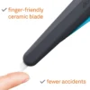 Slice 10564 Smart-Retracting Squeeze-Trigger Utility Knife – Finger-Friendly Ceramic Blade 8 slice 10564 smart retracting squeeze trigger utility knife – finger friendly ceramic blade 2