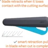 Slice 10564 Smart-Retracting Squeeze-Trigger Utility Knife – Finger-Friendly Ceramic Blade 10 slice 10564 smart retracting squeeze trigger utility knife – finger friendly ceramic blade 4