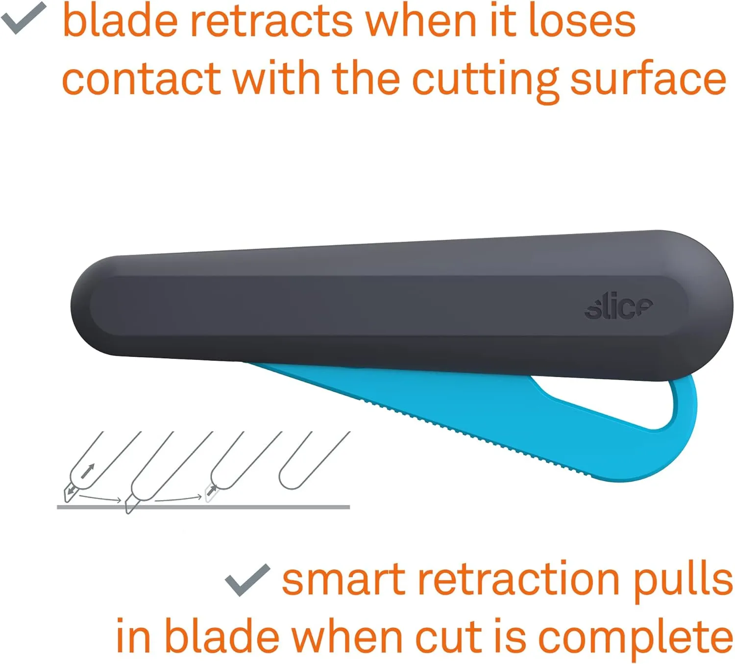 Slice 10564 Smart-Retracting Squeeze-Trigger Utility Knife – Finger-Friendly Ceramic Blade 4 Slice 10564 Smart-Retracting Squeeze-Trigger Utility Knife – Finger-Friendly Ceramic Blade - Image 4