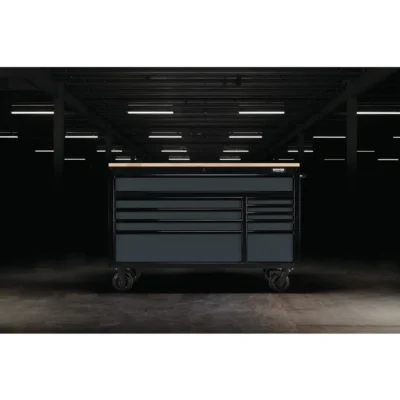 draper bunker® 56 workbench roller tool cabinet with 10 drawers 3