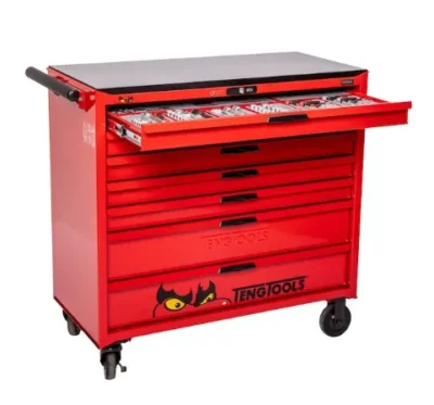 Teng Tools TCMM622N 37" Pro Cabinet TT Tool Kit - 622 Pieces, Red