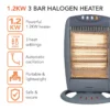 warmlite 800 w quartz heater wl42006 – compact portable radiant heater with 400800 w settings 2