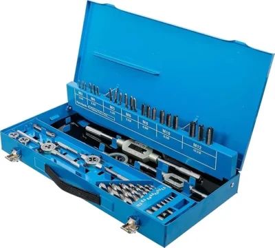 bgs 1927 tap and die set 44 piece set m3 m12 sizes hss g steel 3